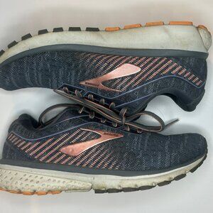 Brooks Ghost 12 Women’s Running Shoes – Gray & Pink | Cushioned Neutral Trainers